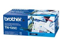 Brother TN135C - a rendement eleve - cyan - original - cartouche de toner