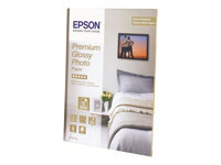 Epson Premium Glossy Photo Paper - papier photo - brillant - 30 feuille(s) - 130 x 180 mm - 255 g/m²