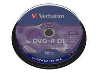 Verbatim - DVD+R DL x 10 - 8.5 Go - support de stockage