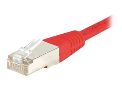 Cordon RJ45 catgorie 6 F/UTP rouge - 1,5 m