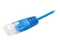Cordon tlphonique RJ45 / RJ45 UTP 1 paire 4/5 bleu - 5 m