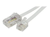 MCAD Generic Cable Telephonique/Reseau 5 5M Blanc de Inmac Wstore