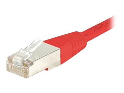 Cordon RJ45 catgorie 5e F/UTP rouge - 1,5 m