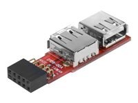 Adaptateur 2 ports USB 2.0 internes sur carte mère - vue 2