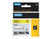 Dymo RhinoPRO Vinyl permanenter Klebstoff Black Yellow (18432)