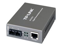 TP-Link MC210CS - Convertisseur de mdia  fibre optique - GigE - 1000Base-FX, 1000Base-T - RJ-45 / mode unique SC - jusqu' 15 km - 1310 nm - pour P/N: TL-MC1400, TL-SG3452XP V1