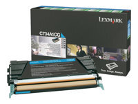 Lexmark - cyan - original - cartouche de toner - LCCP, LRP