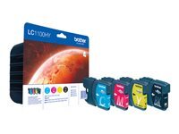 Cartouches d'encre couleur Brother LC1100HY Multipack - vue 6