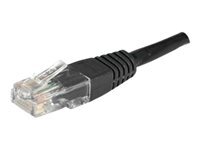 Cordon RJ45 catgorie 6 U/UTP noir - 1,5 m
