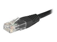 Cordon RJ45 catgorie 6 U/UTP noir - 5 m