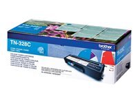 Brother TN328C - cyan - original - cartouche de toner