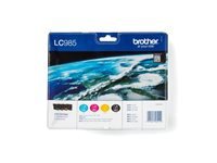 Brother LC985VALBP - pack de 4 - noir, jaune, cyan, magenta - original - cartouche d'encre