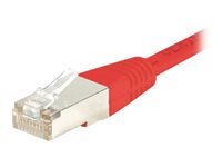 Cordon RJ45 croisé catégorie 6 S/FTP rouge - 10 m