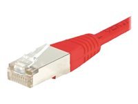 CORDON PATCH RJ45 FTP CAT5e Rouge - 0,30 M