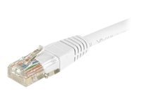 Cordon RJ45 catgorie 6 U/UTP blanc CCA - 5 m