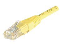 Cordon RJ45 catgorie 5e U/UTP jaune CCA - 0,5 m
