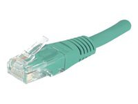 Cordon RJ45 catgorie 5e U/UTP vert CCA - 0,5 m