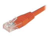 Cordon RJ45 catgorie 5e U/UTP rouge CCA - 0,15 m