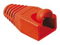 Manchon RJ45 rouge snagless diamtre 5,5 mm (sachet de 10 pcs)