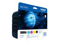 Brother LC1280XLVALBP - pack de 4 - noir, jaune, cyan, magenta - original - cartouche d\'encre