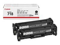 Canon 718 Black - pack de 2 - noir - original - cartouche de toner