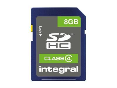 Integral - Carte mmoire flash - 8 Go - Class 4 - SDHC