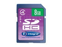 Integral - Carte mmoire flash - 8 Go - Class 4 - SDHC