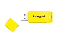 Integral Cle usb NEON JAUNE 32 GB