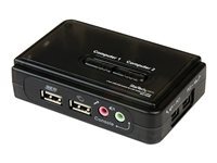 StarTech.com Kit commutateur KVM USB VGA à 2 ports avec audio et câbles - Switch écran clavier souris - (SV211KUSB)