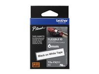 Brother TZe-FX211 - ruban flexible - 1 cassette(s) - Rouleau (0,6 cm x 8 m)