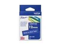 Brother Ruban étiquetage laminé TZe-535 12 mm x 8 m bleu, texte