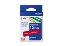 Brother Ruban d'étiquetage laminé TZe-435 12 mm x 8 m compatible P-touch