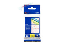 Brother Cassette ruban laminé TZe-132 sur transparent 12 mm x 8 m pour P-touch