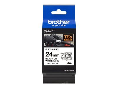 Brother TZe-FX251 - ruban ID flexible - 1 cassette(s) - Rouleau (2,4 cm x 8 m)