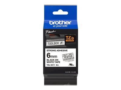 Brother TZe-S211 - ruban lamin - 1 cassette(s) - Rouleau (0,6 cm x 8 m)