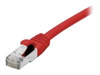Cordon RJ45 catgorie 6 F/UTP LSOH snagless rouge - 3 m
