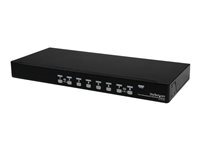 StarTech.com STARTECH Switch KVM USB VGA à 8 ports avec OSD - Commutateur écran clavier souris à montage en rack 1U - 8 Ordinateur(s) - 1920