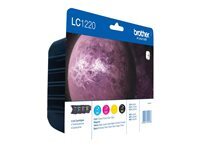 Brother LC1220VALBP - pack de 4 - noir, jaune, cyan, magenta - original - cartouche d'encre