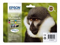 Epson T0895 Multipack - pack de 4 - noir, jaune, cyan, magenta - original - cartouche d'encre