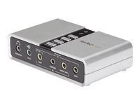 StarTech.com Adaptateur audio USB 7.1 avec audio numerique SPDIF - Carte son externe - USB (F) vers 2x Toslink (F) et 8x 3,5 mm (F) - carte son