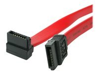 StarTech.com Cable SATA Serial ATA - 46 cm - 18 pouces - Rouge - 1 Connecteur Angle Droit Coude - 2x SATA Receptacle - cable SATA - 45.7 cm