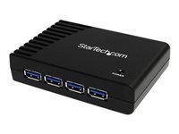 StarTech.com Hub USB 3.0 a 4 ports - Concentrateur USB SuperSpeed - Noir - concentrateur (hub) - 4 ports