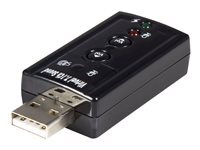 StarTech.com Carte son externe USB vers audio stereo avec contr�?le de volume - Adaptateur audio 7.1 virtuel - carte son