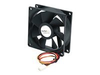 StarTech.com Ventilateur PC Silencieux a Double Roulement a Billes - Alimentation TX3 - 80 mm - 1x Molex TX3 Femelle - kit de ventilation pour ordinateur