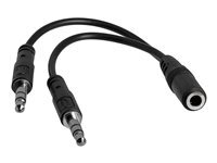 StarTech.com Cable Repartiteur Pour Casque / Microphone 3,5 Mm - Cable Separateur Noir - vue 6