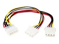 StarTech.com Cable repartiteur en Y Molex - 1x LP4 male 2x LP4 femelle - 23 cm - Splitter - cable d'alimentation - alimentation interne 4 plots pour alimentation interne 4 plots - 0.2 m