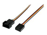 Startech.com Câble D'extension D'alimentation Pour Ventilateur 4 Broches 30 Cm - M/F - Rallonge De Câble D'alimentation De Ventilateur - Mli À 4 Broches (M) Pour Mli À 4 Broches (F) - 30.5 Cm - Image 3