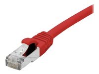 Cordon patch RJ45 ftp cat 6 lsoh snagless rouge - 0,50m