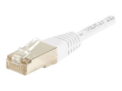 Cordon RJ45 catgorie 6 F/UTP blanc CCA - 25 m