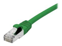 Cordon RJ45 catgorie 6 F/UTP LSOH snagless vert - 3 m